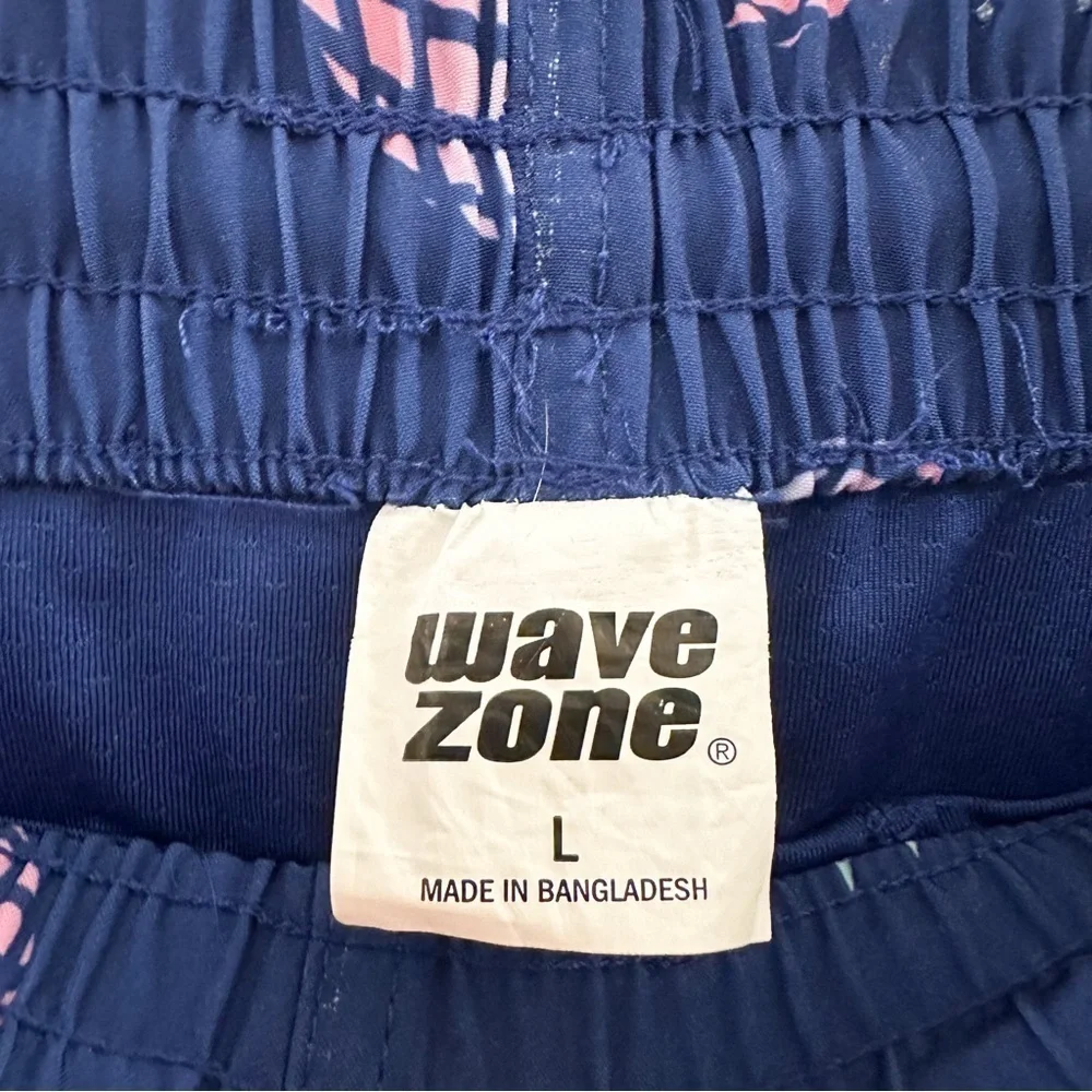 Wave Zone Pineapple Print Swim Trunks Swimsuit Blue sz Large